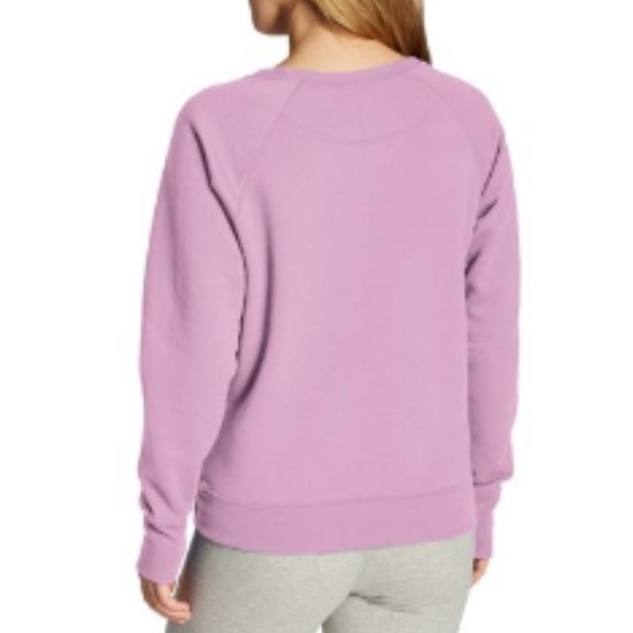 Champion Applique Boyfriend Crew Top Orchid Pink - Picture 4 of 6